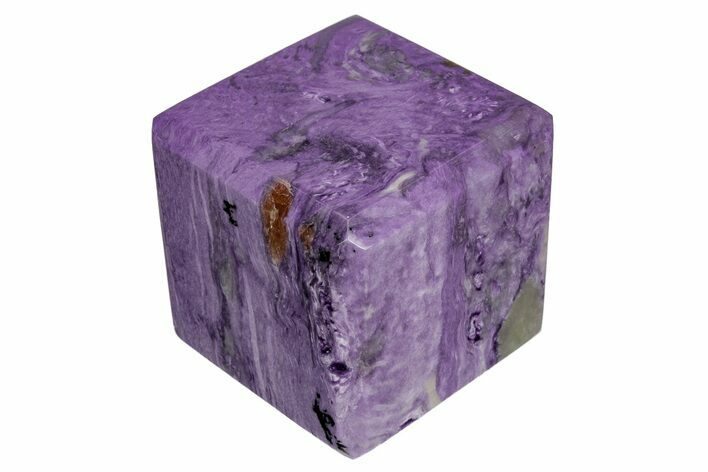 Polished Purple Charoite Cube - Siberia, Russia #211790